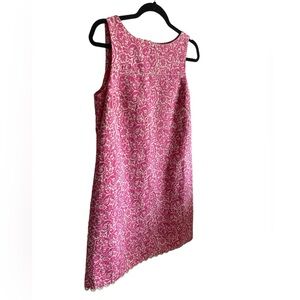 Vintage Lilly Pulitzer Jacquard Pink/Multi Sheath Dress Size 6